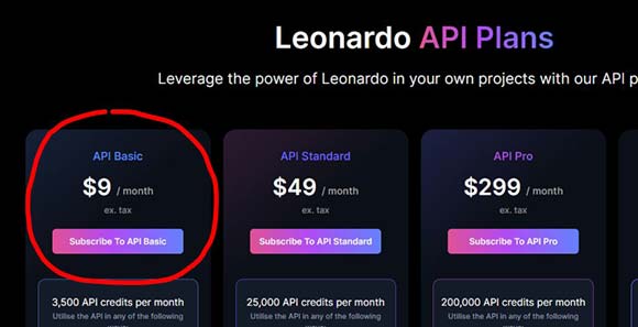 How to upgrade to an API-enhanced account on Leonardo.AI.